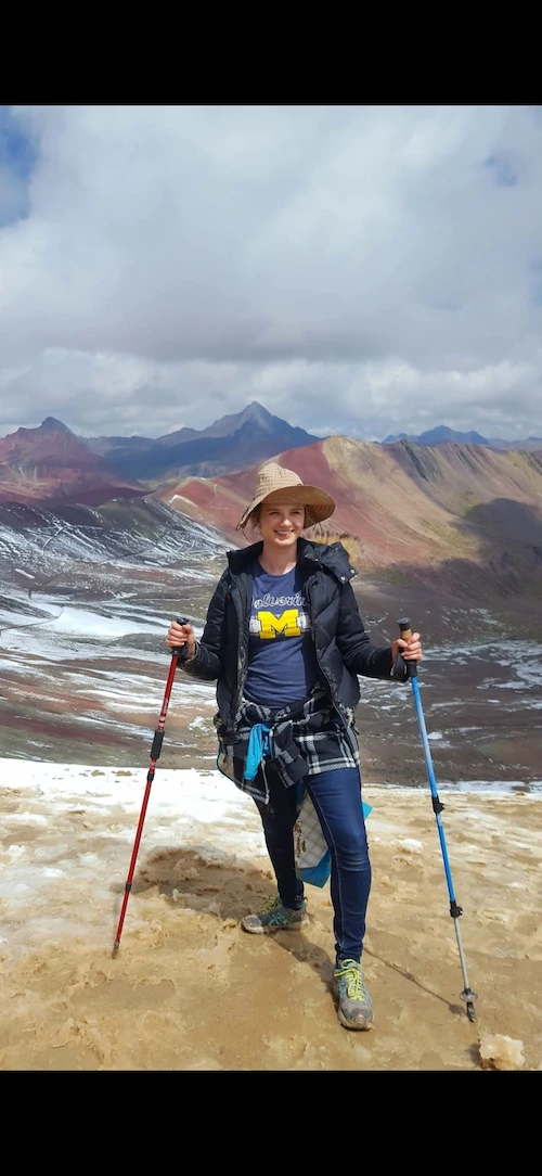 Foto de Kate en Vinicunca
